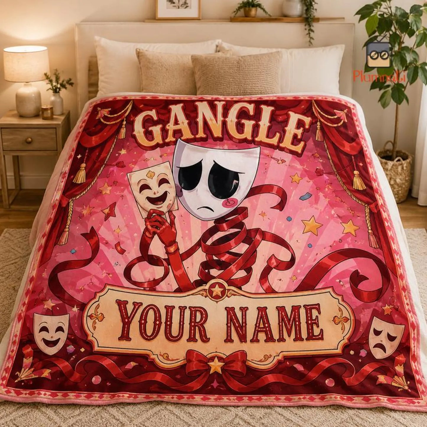 Custom Theater Mask Blanket