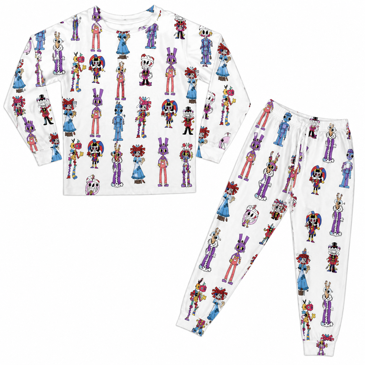 White Circus Mania Family Matching Pajamas