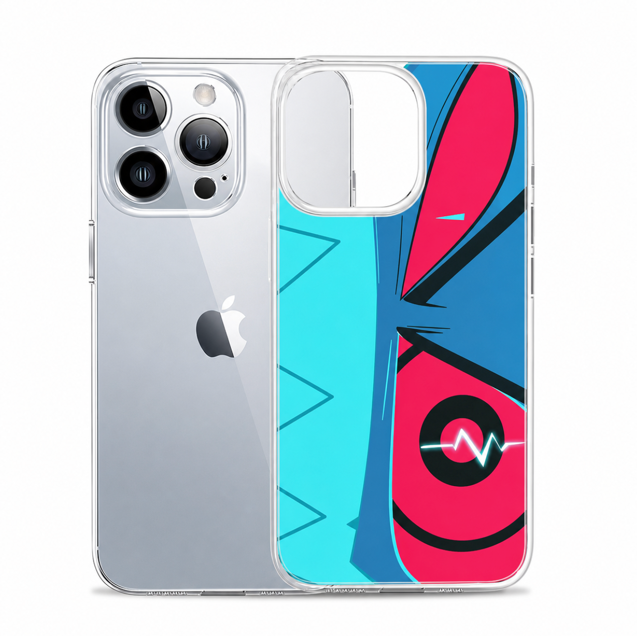Neon Signal Close-Up Clear Phone Case