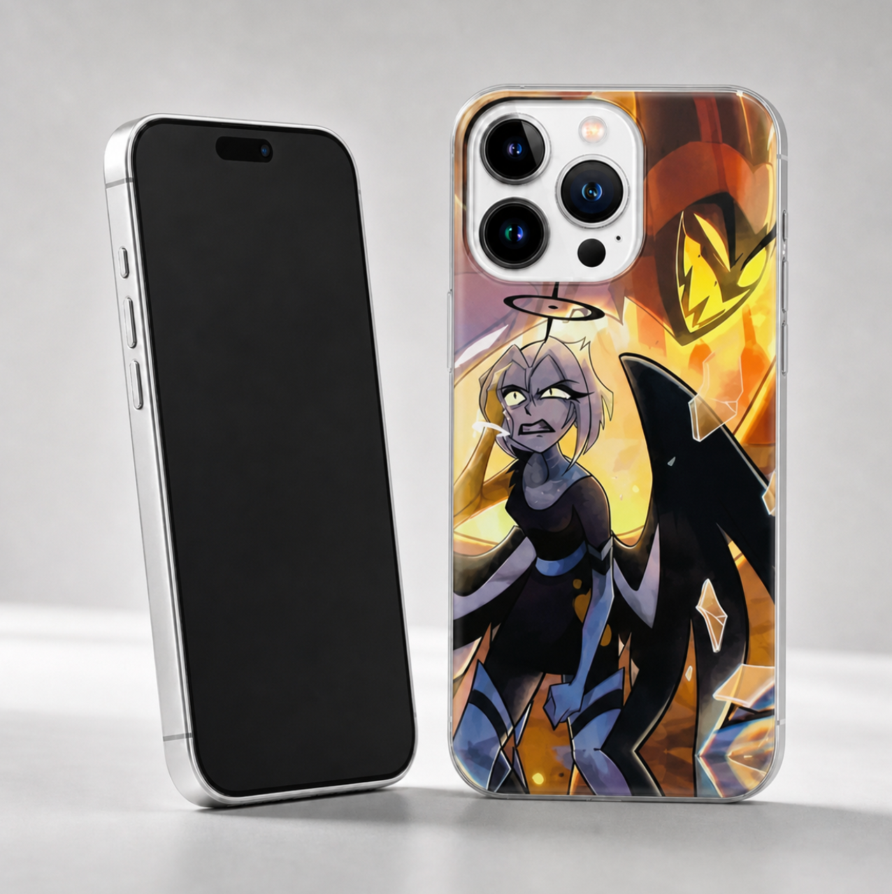 Vengeful Celestial Warrior Clear Phone Case