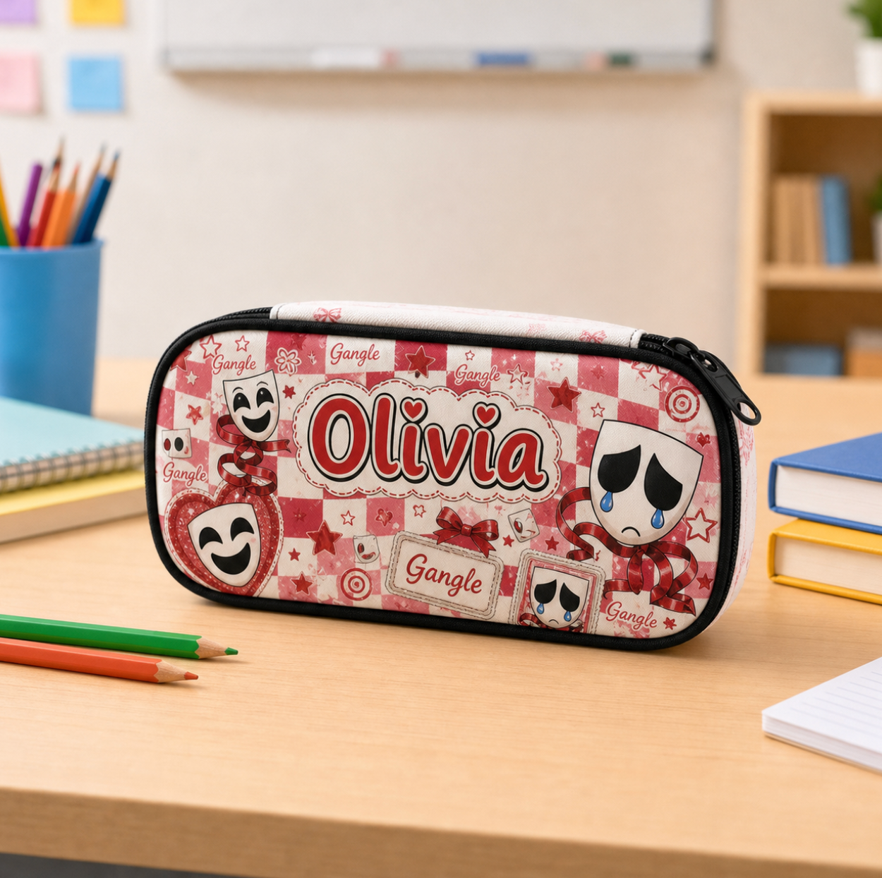 Custom Red Theater School Set
