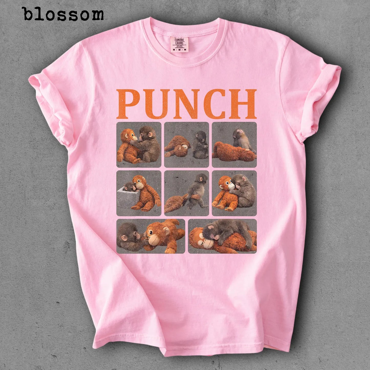 Comfort Colors Baby Monkey Punch Shirt – Cute Cozy Monkey Graphic Tee
