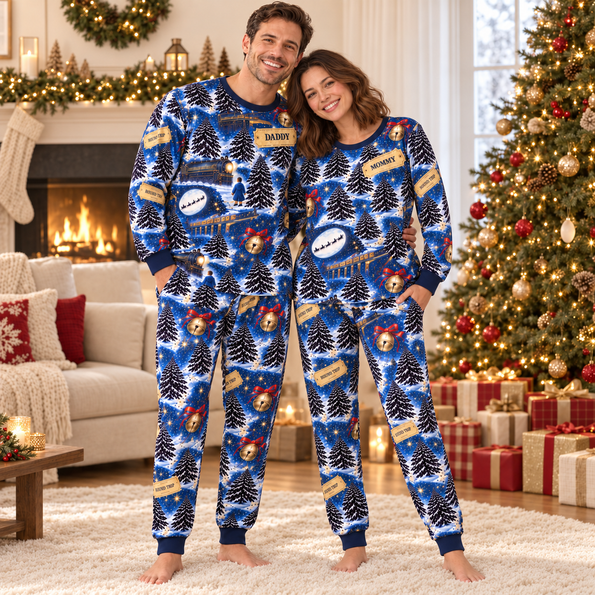 Christmas Express Matching Family Pajama Set