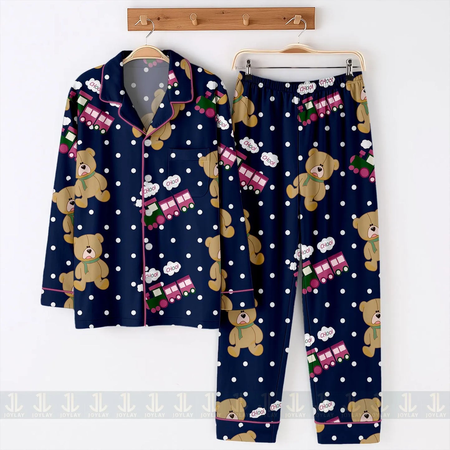 Rumi Choo Tiger Satin Pajama Set – Unisex Long Sleeve & Short Styles, Fantasy Inspired Sleepwear Pants