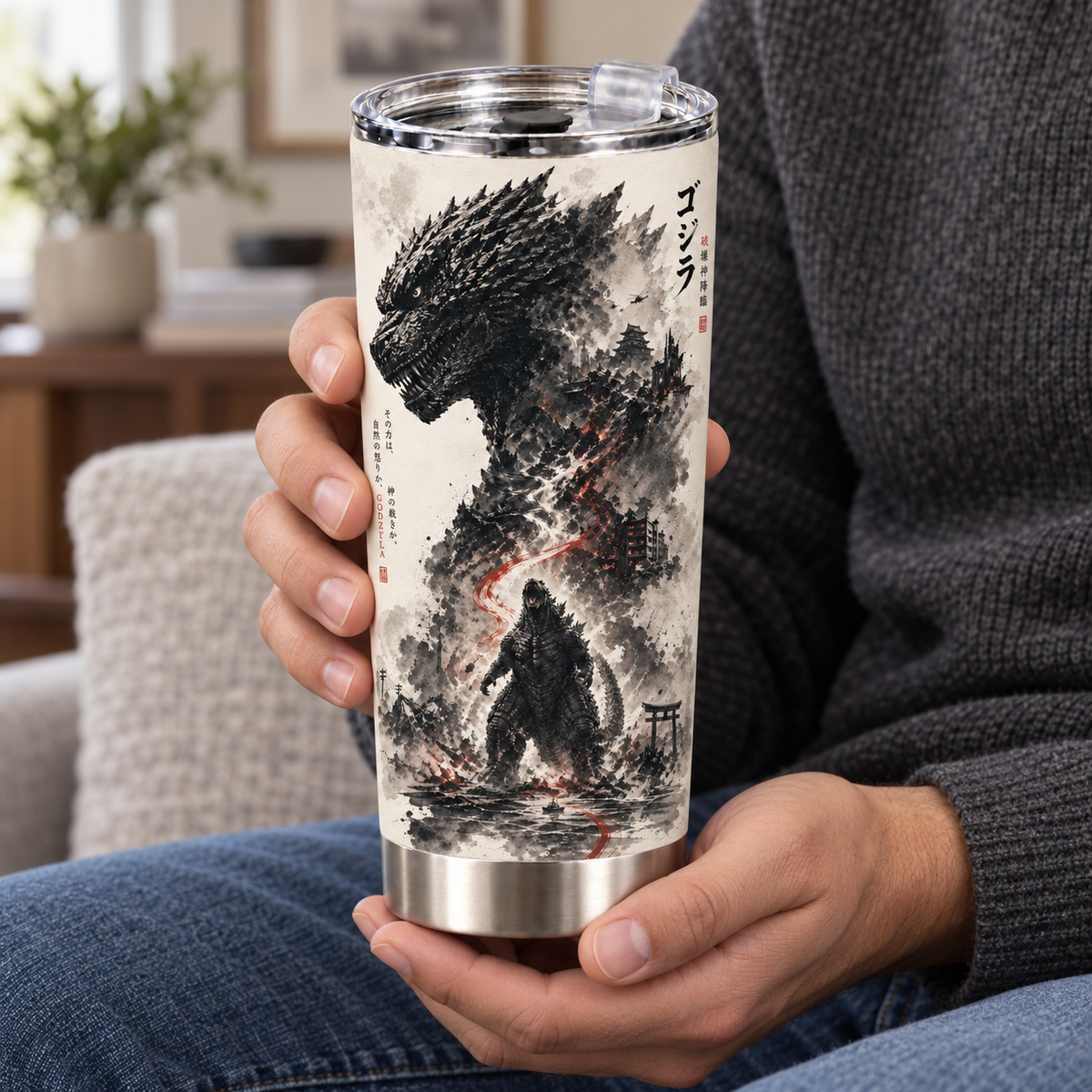 Long Live The King – 20oz Sumi-e Ink Wash Beast Tumbler