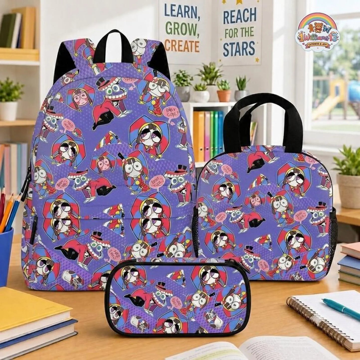 Custom Cartoon Circus School Set