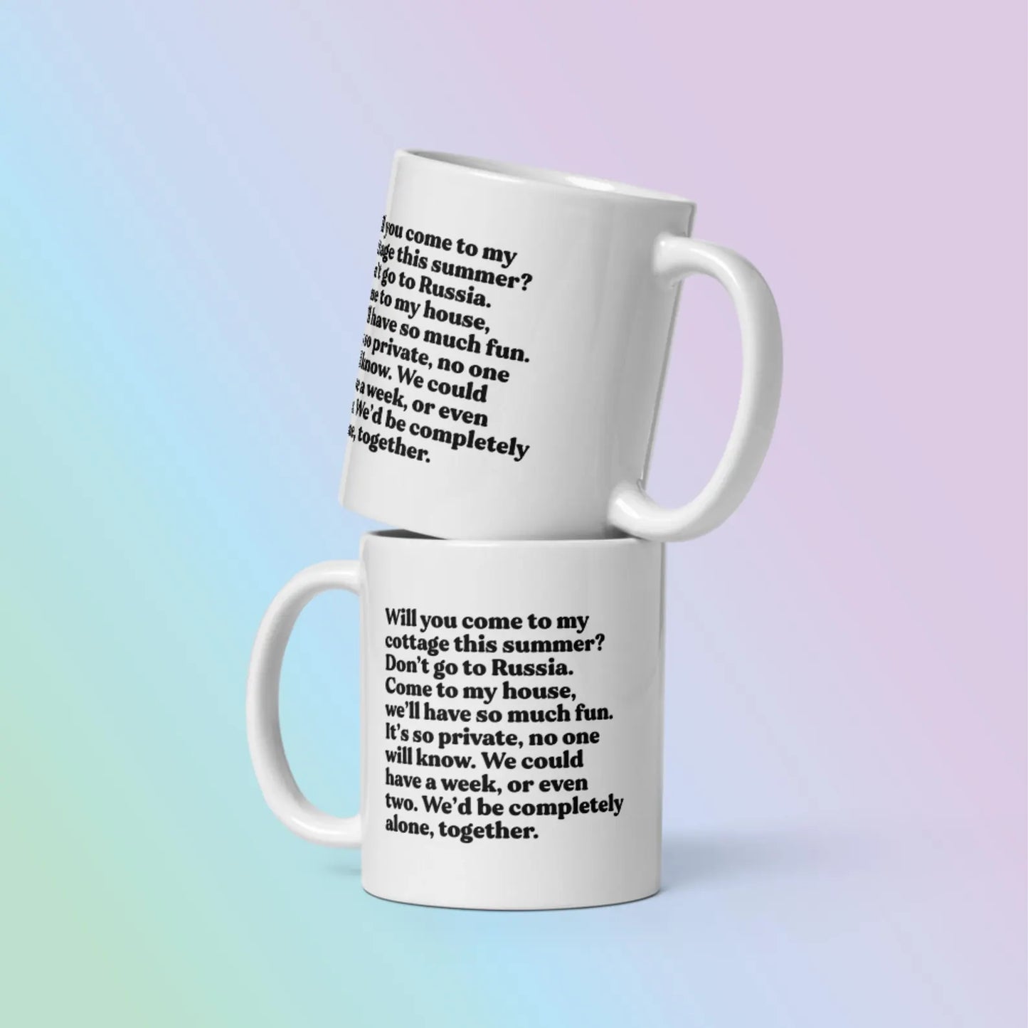 Hockey Rivals Romance Mug – Cozy Cabin Invitation Coffee Cup