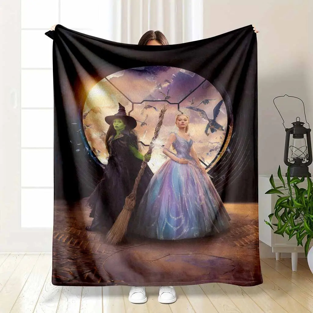 Custom Magical Witch and Princess Adventure Blanket