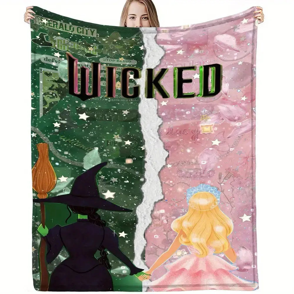 Pink and Green Opposites Friendship Blanket