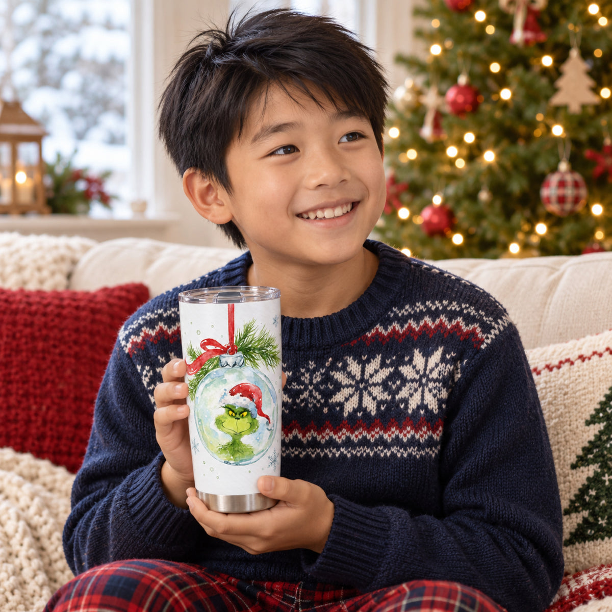Toasty Inside – 20oz Watercolor Christmas Tumbler