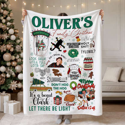 Griswold Family Christmas – Personalized Name Blanket