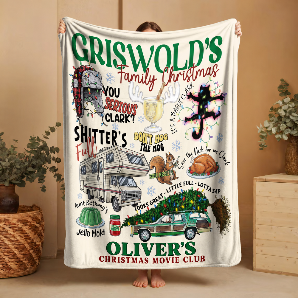 Griswold Christmas Movie Club – Personalized Blanket
