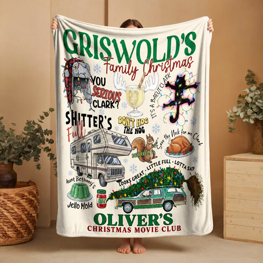 Griswold Christmas Movie Club – Personalized Blanket