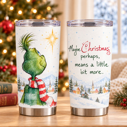 A Little Bit More – 20oz Watercolor Christmas Tumbler