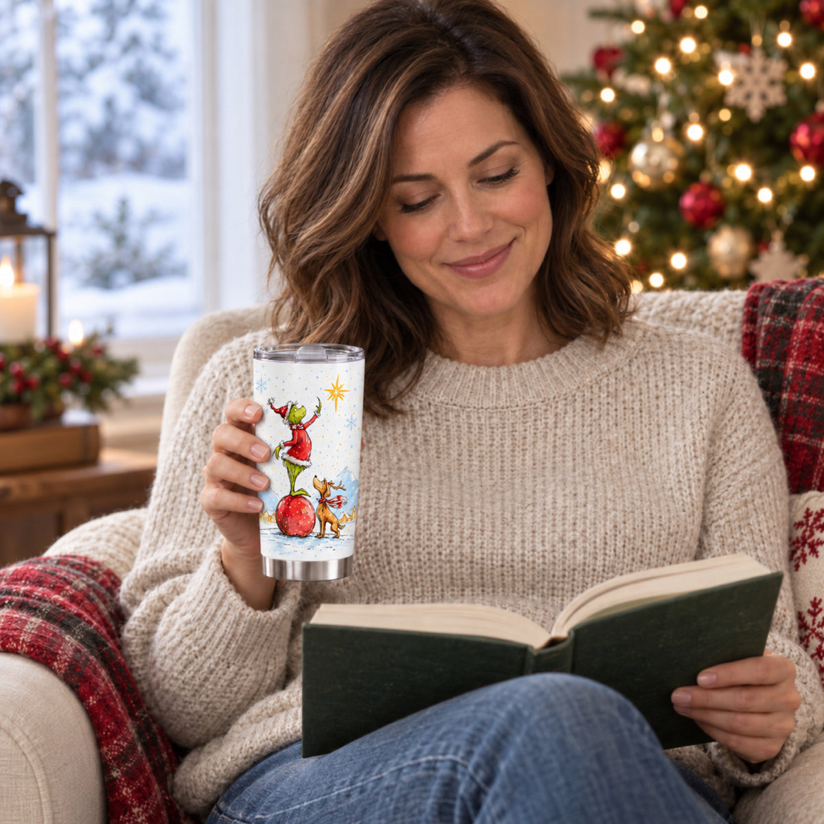 A Little More Christmas – 20oz Holiday Quote Tumbler