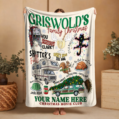 Griswold Christmas Movie Club – Personalized Blanket