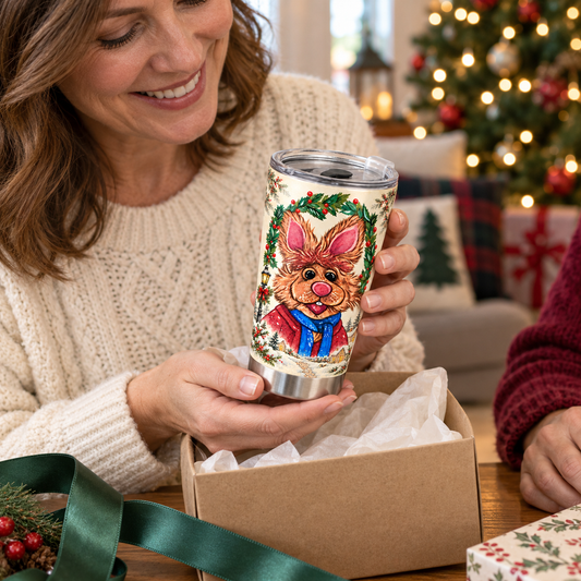 It Feels Like Christmas – Bean Bunny 20oz Insulated Tumbler