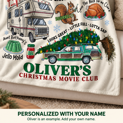 Griswold Christmas Movie Club – Personalized Blanket