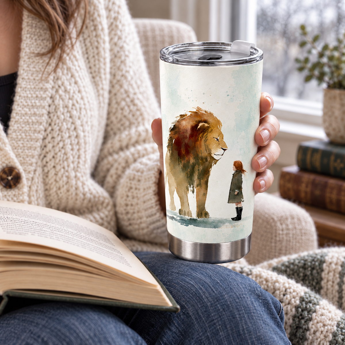 We Shall Have Spring Again – 20oz Aslan & Lucy Literary Quote Tumbler