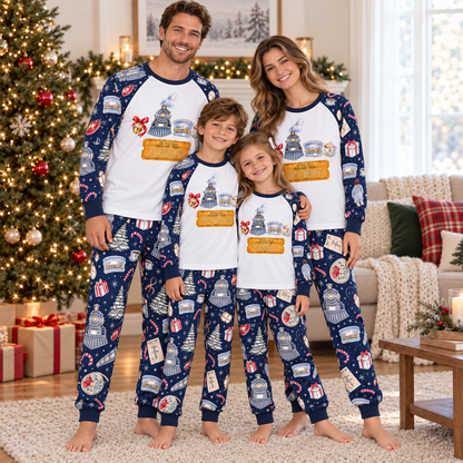 Personalized Golden Ticket Christmas Pajamas