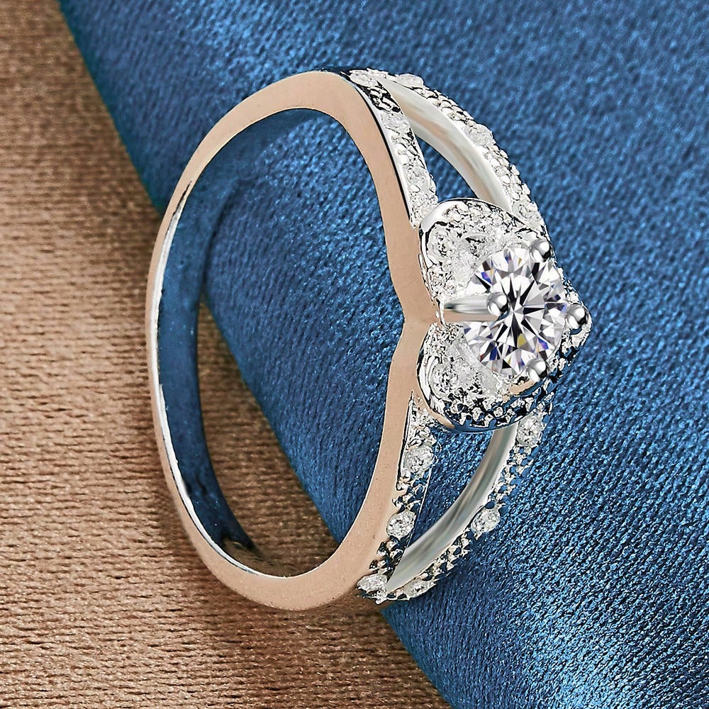 Love Heart Sterling Silver Ring