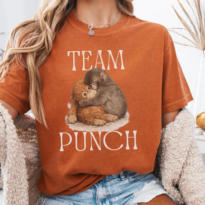 Baby Monkey Punch Comfort Colors Shirt – Soft but Strong Cute Monkey Graphic Tee