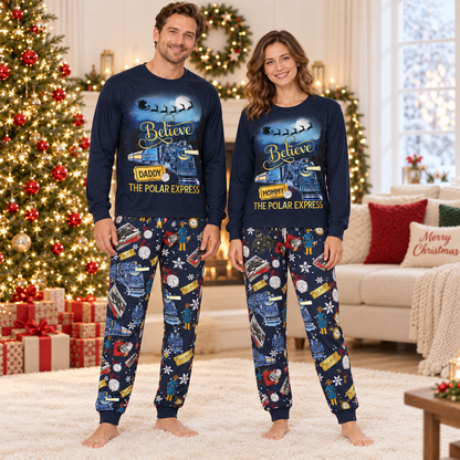 Personalized Christmas Express Family Pajamas