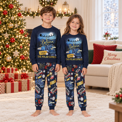 Personalized Christmas Express Family Pajamas