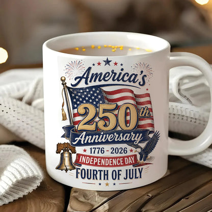 Generations of Freedom, 1776-2026 - Customized America's 250th Liberty Bell Cup - Gift For Family