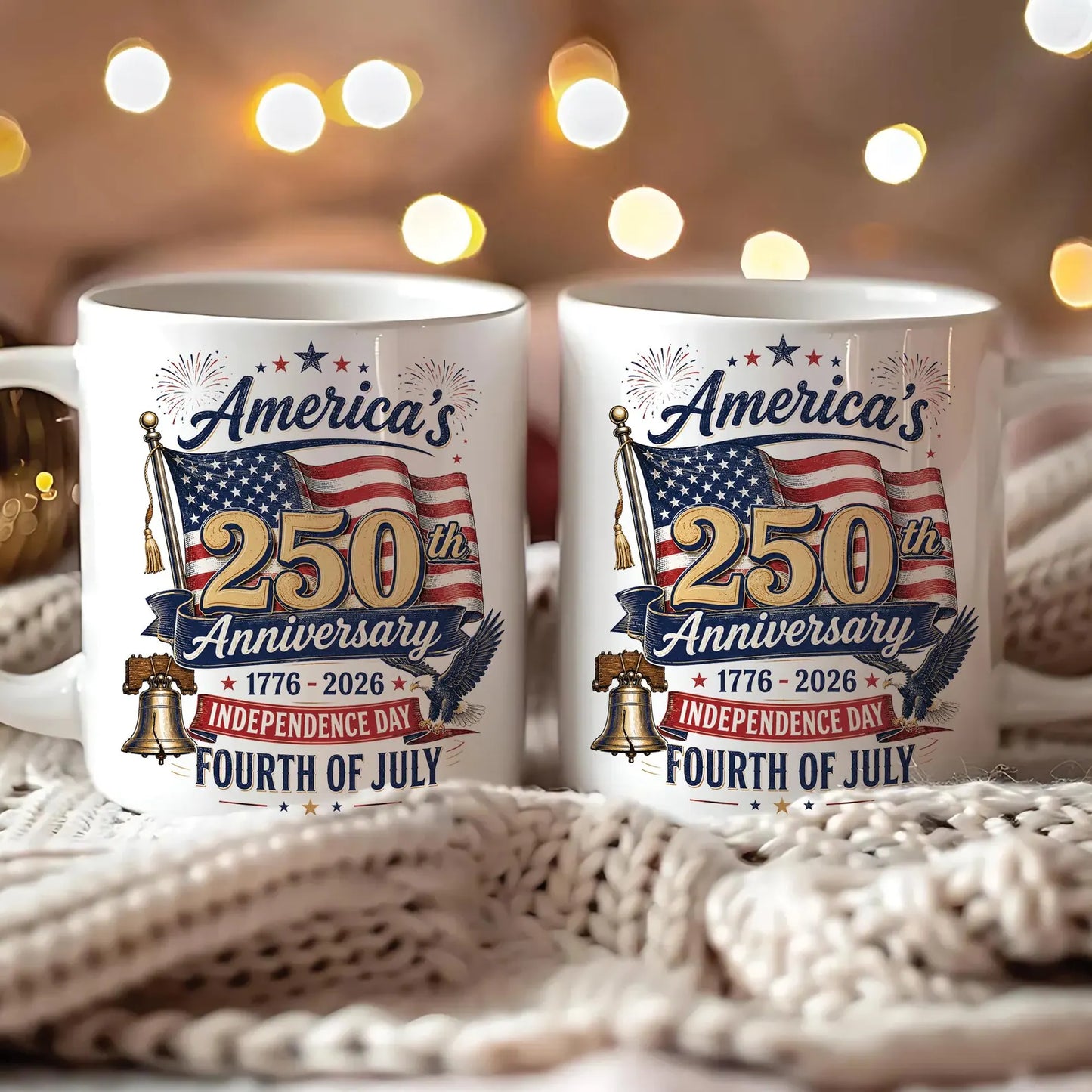 Generations of Freedom, 1776-2026 - Customized America's 250th Liberty Bell Cup - Gift For Family