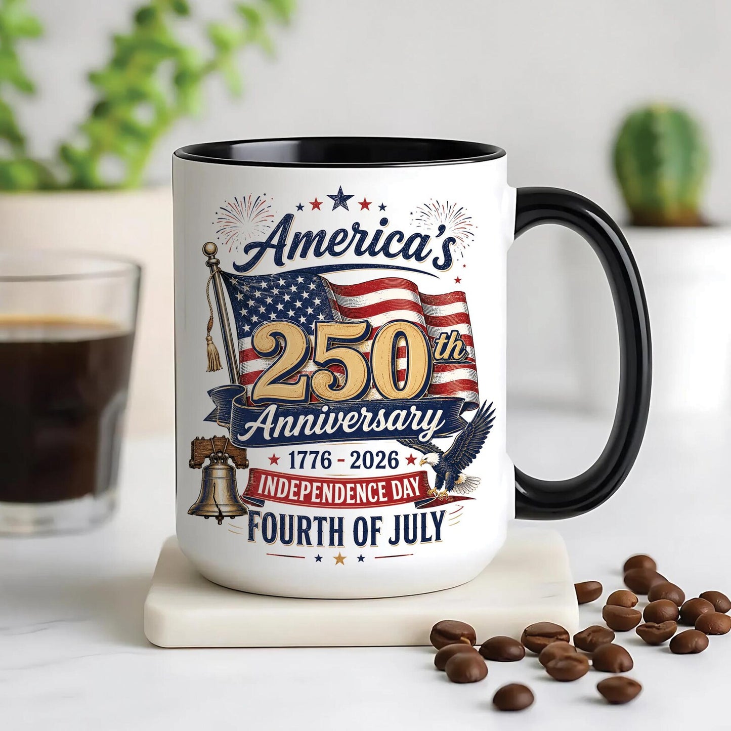 Generations of Freedom, 1776-2026 - Customized America's 250th Liberty Bell Cup - Gift For Family