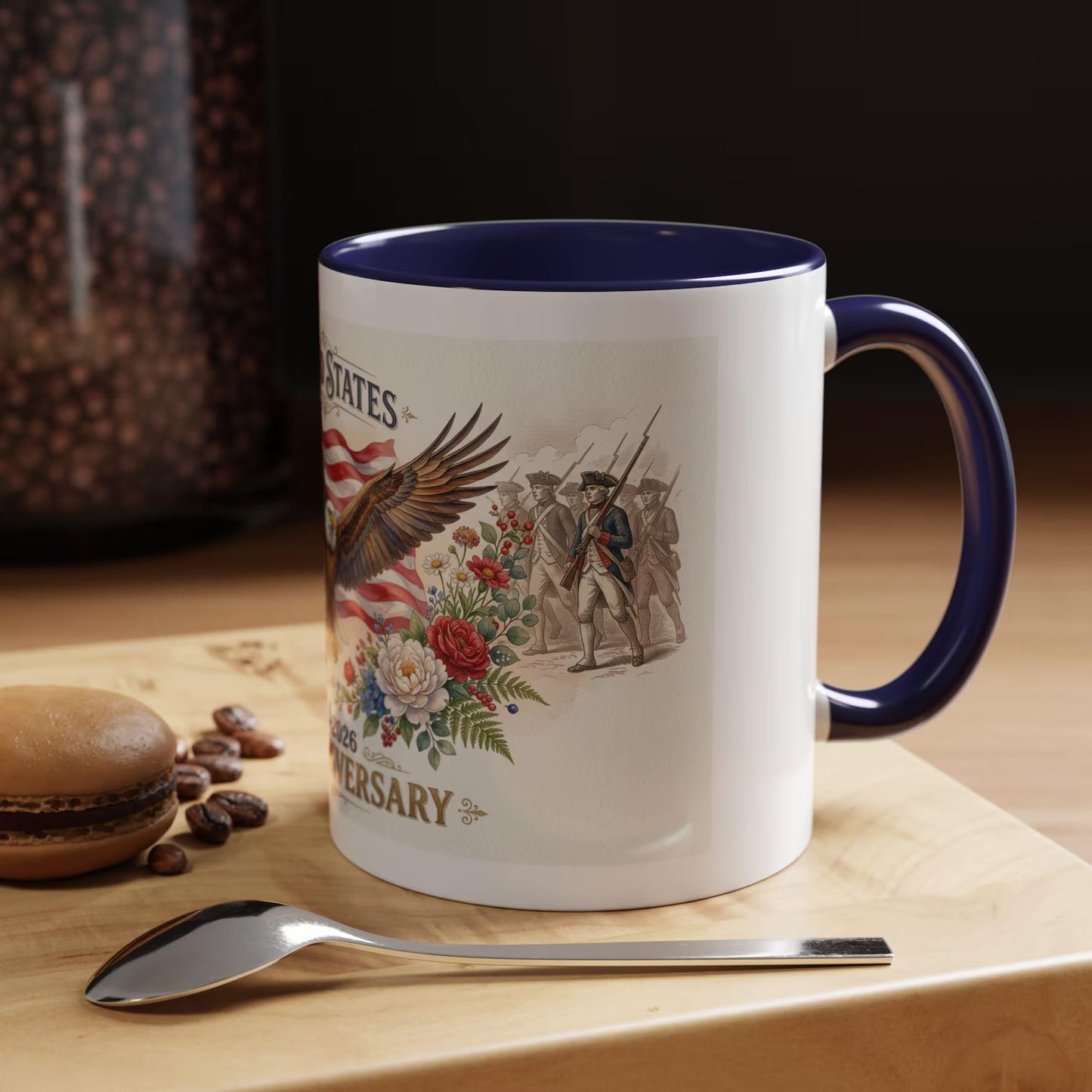 In God We Trust, 1776-2026 - Personalized 250th America Bald Eagle Mug - Father's Day Patriotic Gift