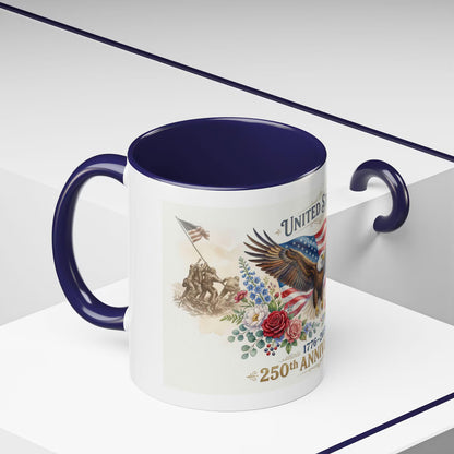 In God We Trust, 1776-2026 - Personalized 250th America Bald Eagle Mug - Father's Day Patriotic Gift