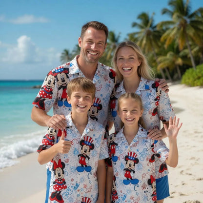 Patriotic Magical Friends Family Pajama Set – 1776-2026 America’s 250th Anniversary Commemorative Satin Sleepwear