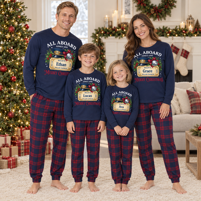 Personalized Polar Express Christmas Pajama Set – True Navy