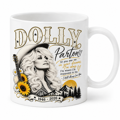 Country Star Sunflower Tribute Two-Tone Ceramic Mug