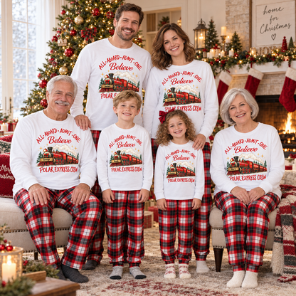 Personalized Christmas Train Pajama Set