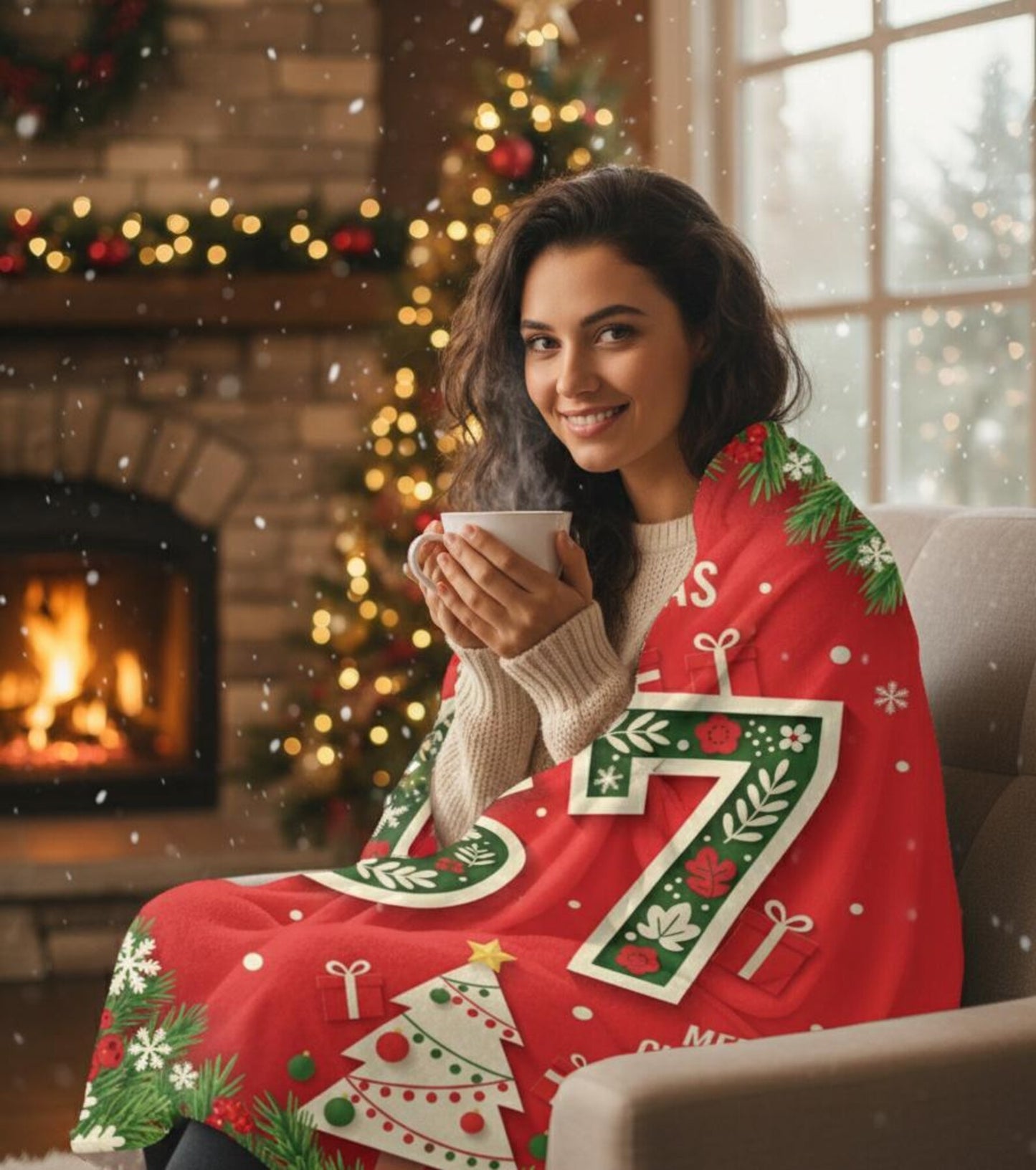 67 Meme Six Seven Christmas Blanket – Soft Cozy Holiday Throw for Kids, Women, Men, Boys & Girls