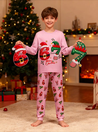 67 Christmas Kids Pajama Set – Cute Six Seven Holiday Pattern, Soft Comfortable Sleepwear, Perfect Seasonal Gift