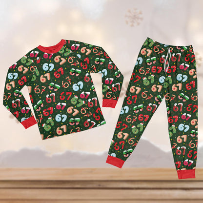 Cozy Six Seven Christmas Pajamas – Funny Viral Sleepwear for the Family