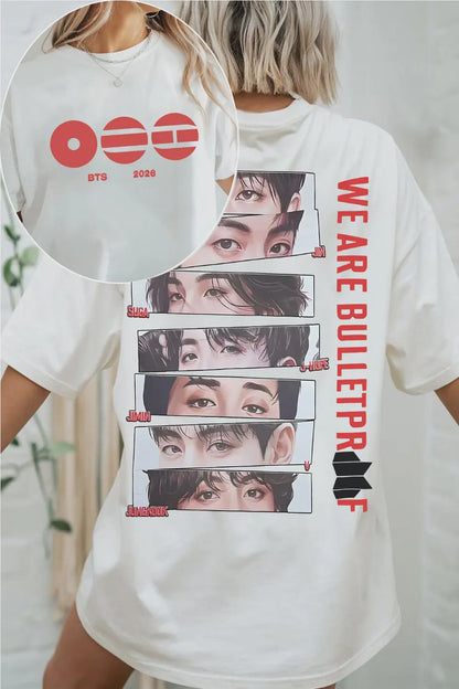 Bulletproof Tour Shirt 2026, Vintage Fan Concert Tee