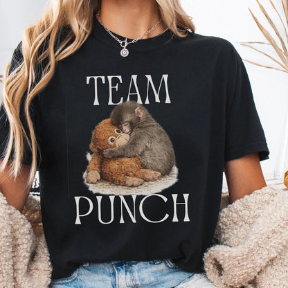 Baby Monkey Punch Comfort Colors Shirt – Soft but Strong Cute Monkey Graphic Tee