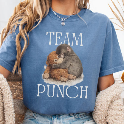Baby Monkey Punch Comfort Colors Shirt – Soft but Strong Cute Monkey Graphic Tee