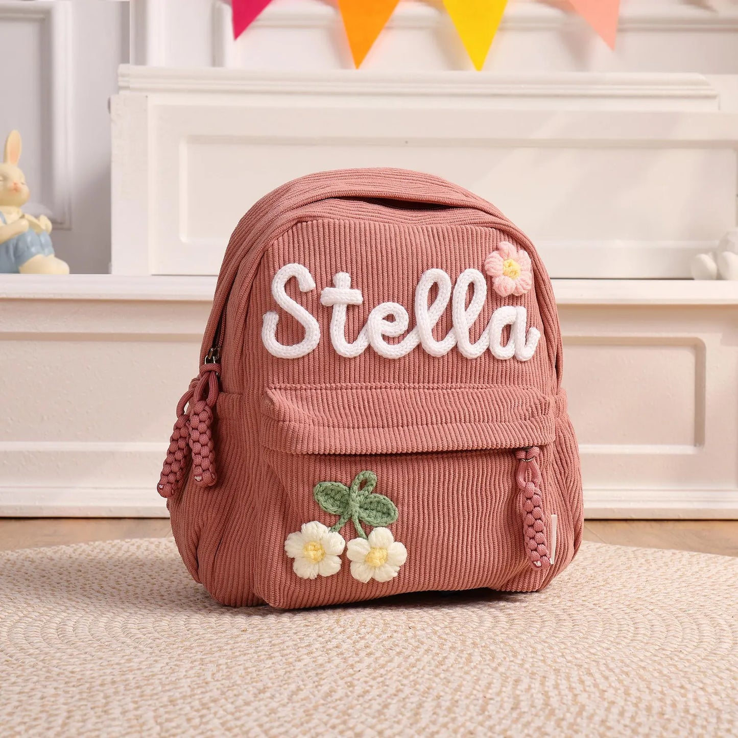 Personalized Toddler Corduroy Backpack