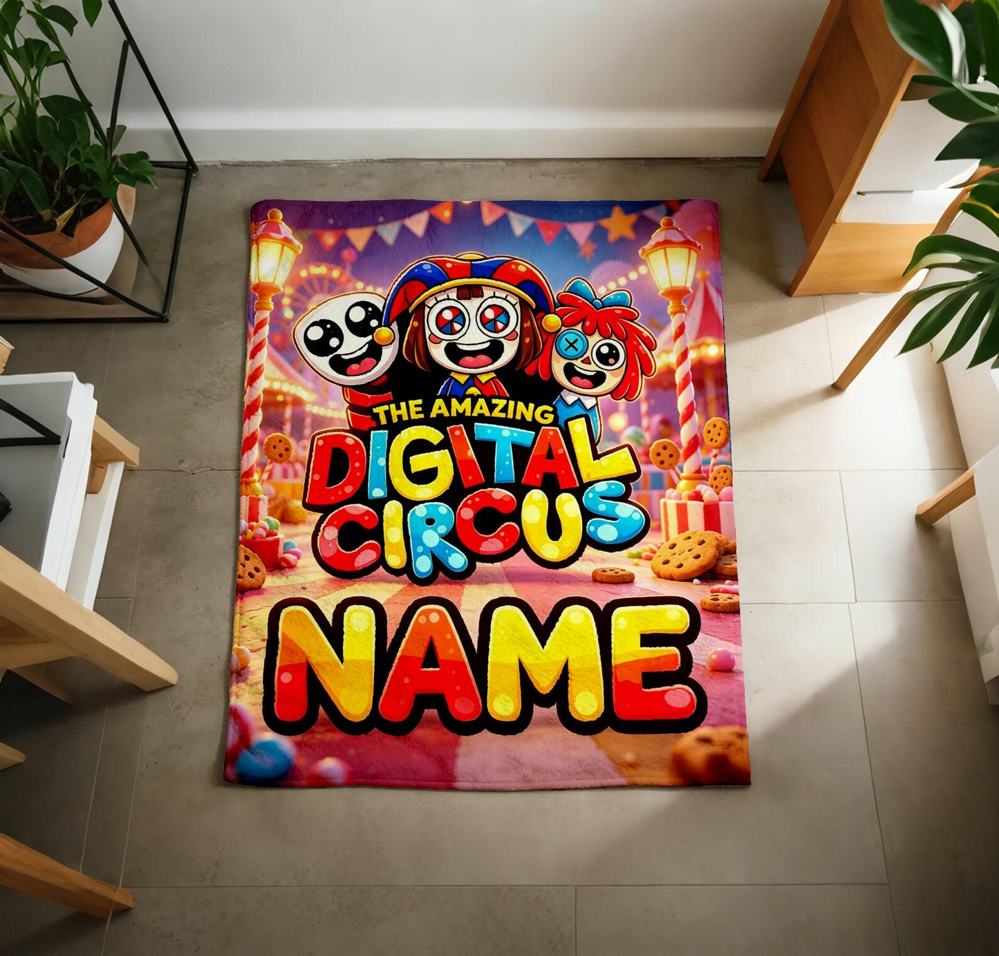 Custom Circus Name Blanket