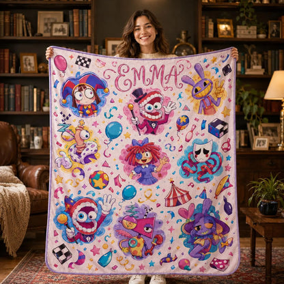 Custom Pastel Circus Blanket
