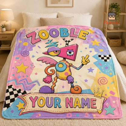 Custom Pastel Cartoon Blanket