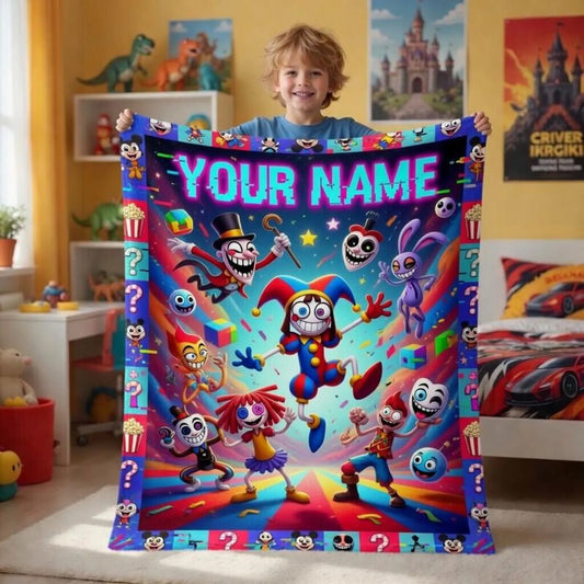 Custom Colorful Circus Blanket