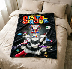 Custom Name Digital Circus Blanket
