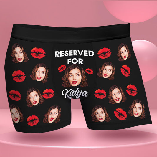 Personalized Face Boxer Briefs – Funny Valentine’s Day Underwear Gift for Boyfriend